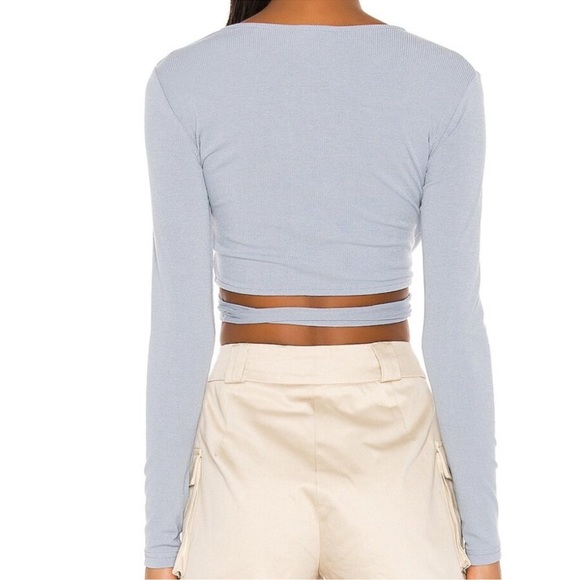 Superdown Women’s Sylvie Wrap Tie Top Size Small - Picture 2 of 9